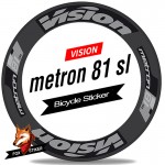 Road Bicycle Wheels Rim Decal Stickers for Vision Metron 81SL